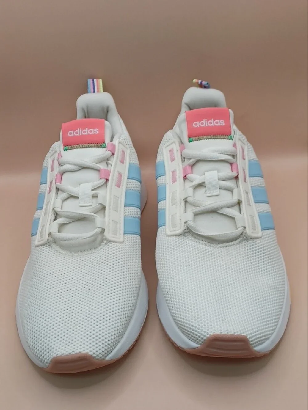 NWOB Adidas Racer TR21 Running Shoes-Cream MultiColor Women Size 9 US GZ1992